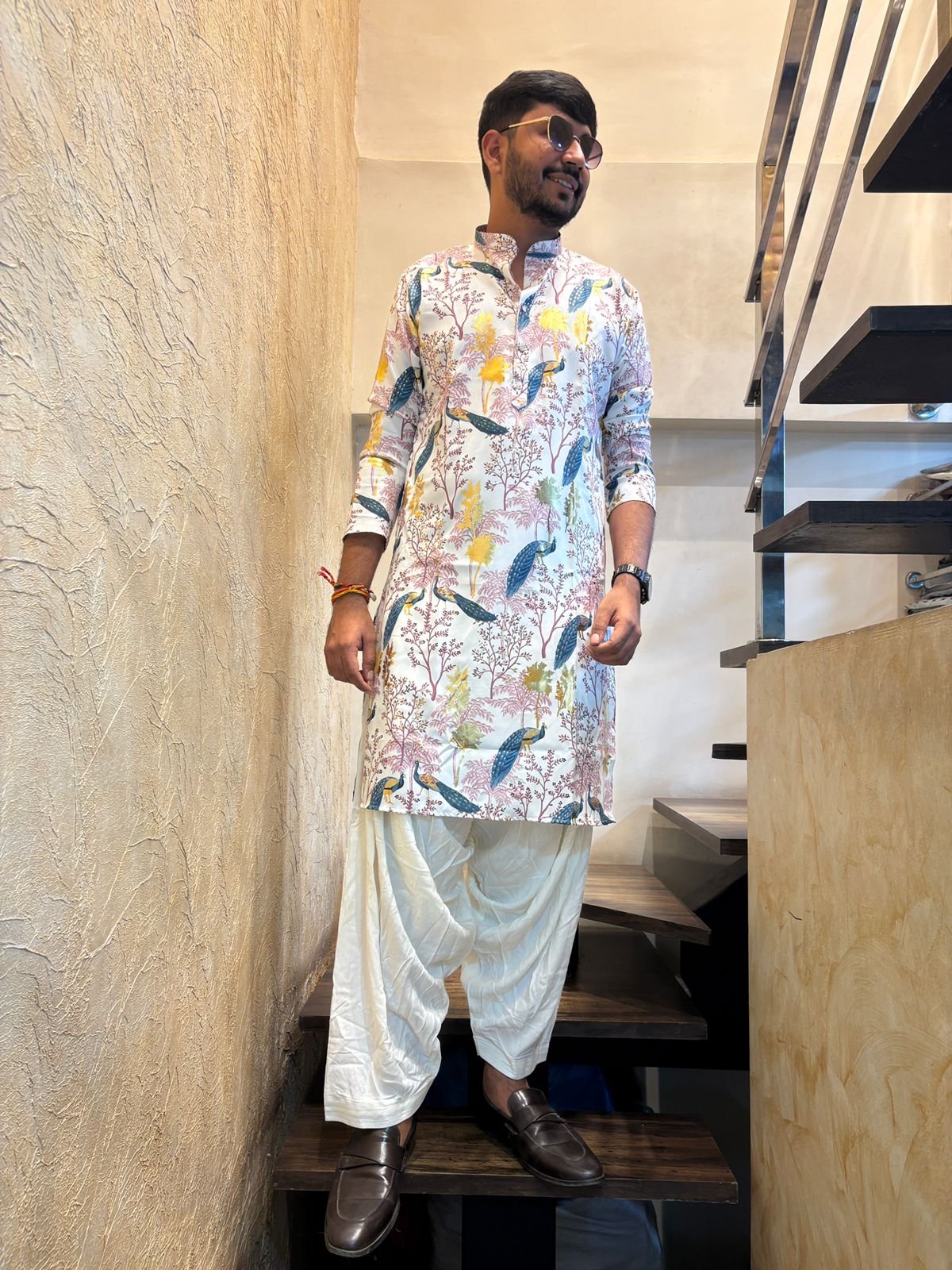 Festive Silk Kurtha Set