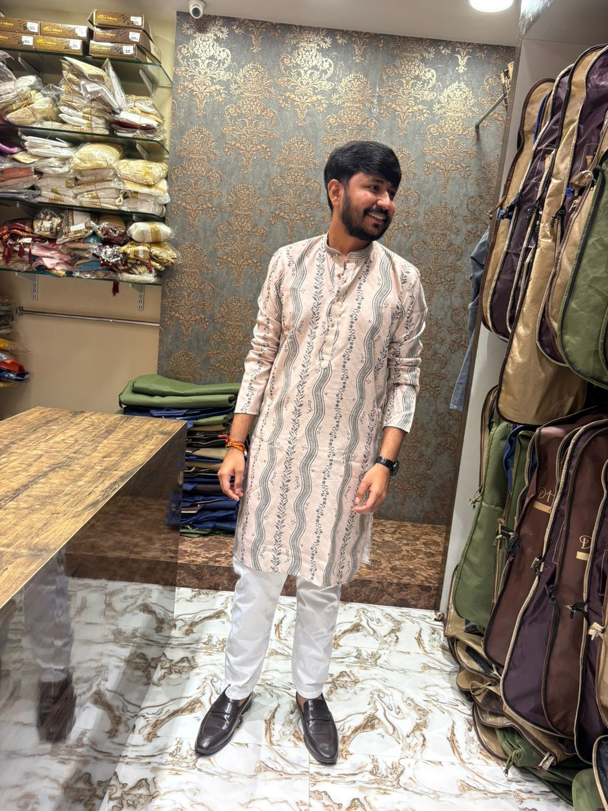 Kurtha Pajama with Stole