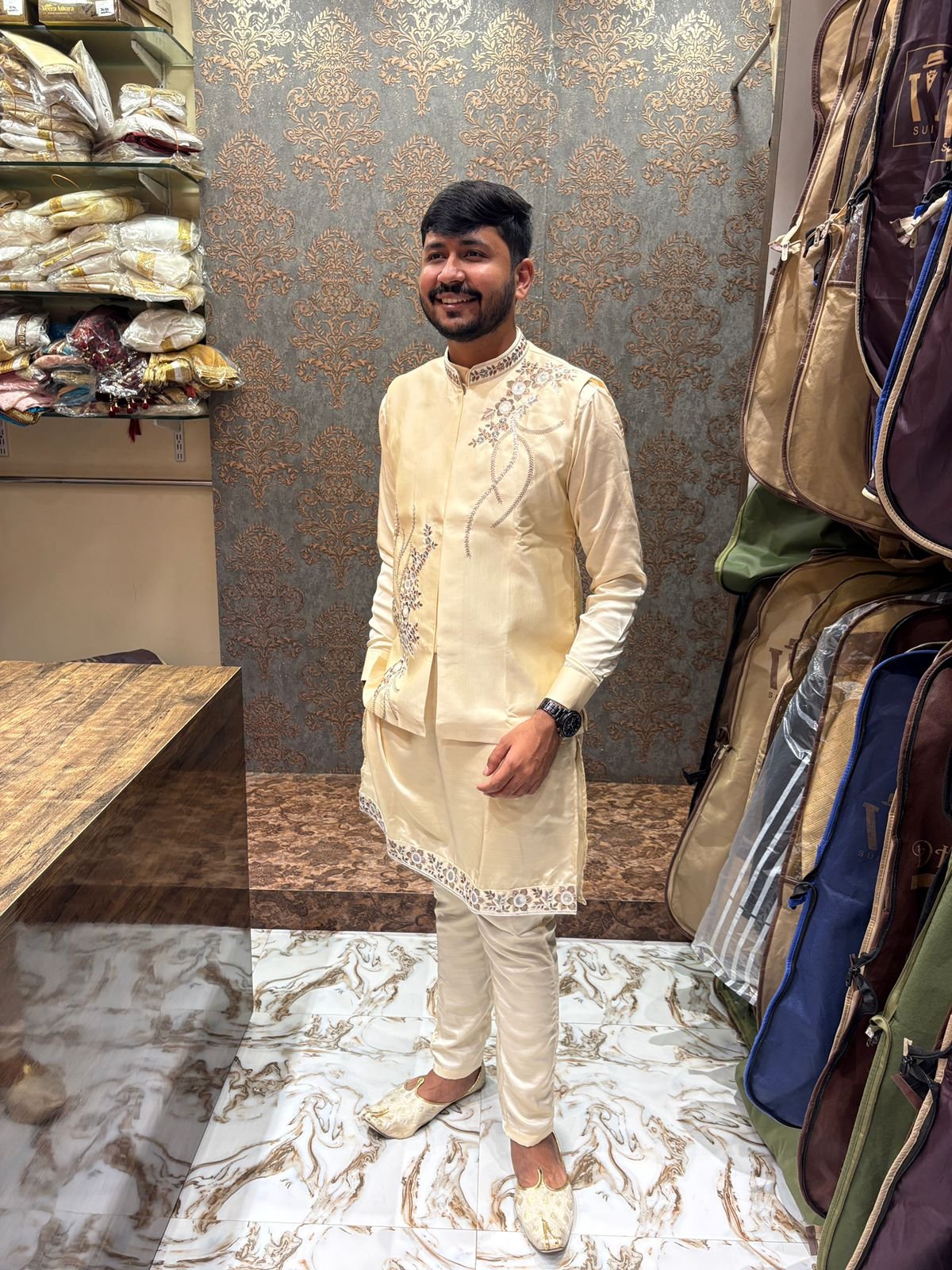 Polo Neck Cotton Kurtha