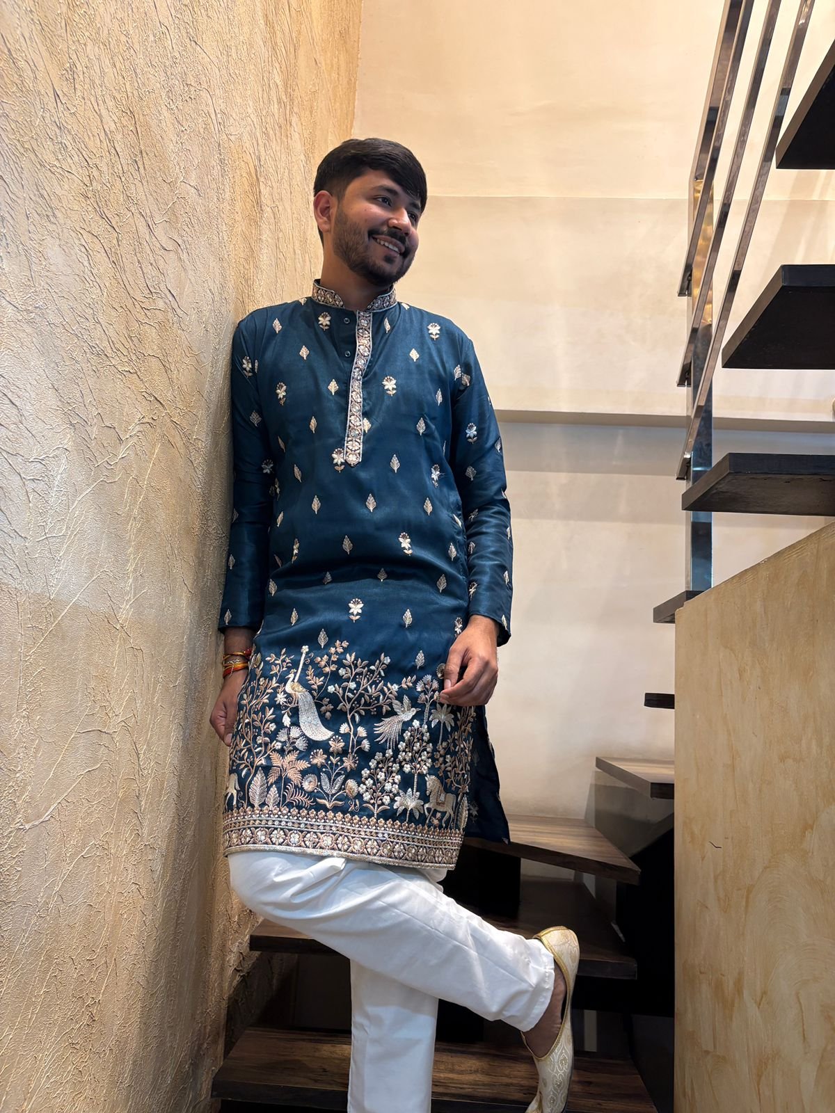 Classic Black Jodhpuri Sherwani