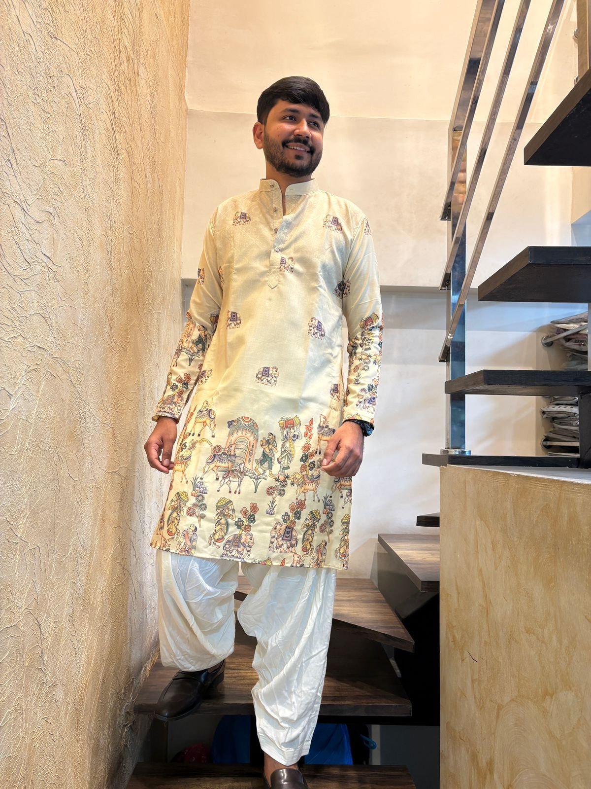 Resham Embroidered Sherwani